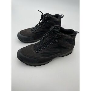 Sonoma Mens Hiking Boots Size 11.5 M Gray Leather Suede Lace Up Shoes